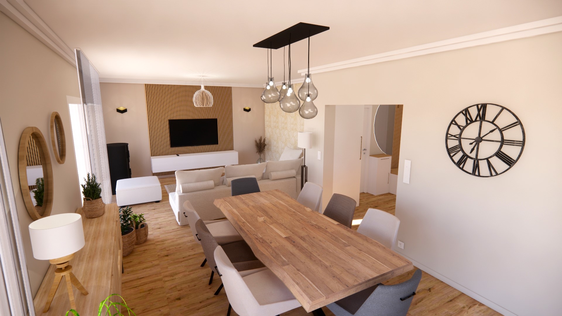 salon design naturel