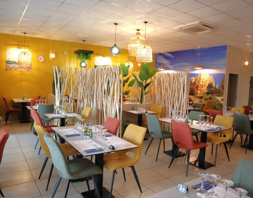 La salle du restaurant Delicias de Portugal après travaux